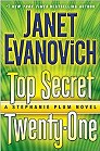 book cover, Top Secret Twenty-One by Janet Evanovich; 92x139