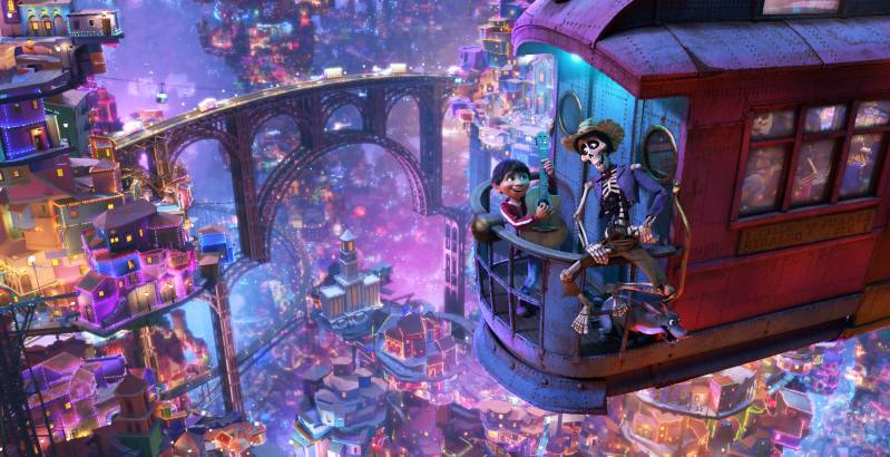 Movie still, Coco (2017) (c) 2017 Disney film reviews from the A Reel Life movie section.;799x335