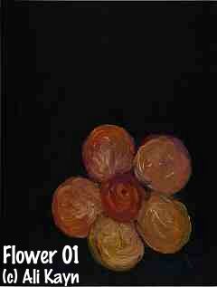 Flower 01, a painting by Ali Kayn, daisy, representational, abstract.; 240x317